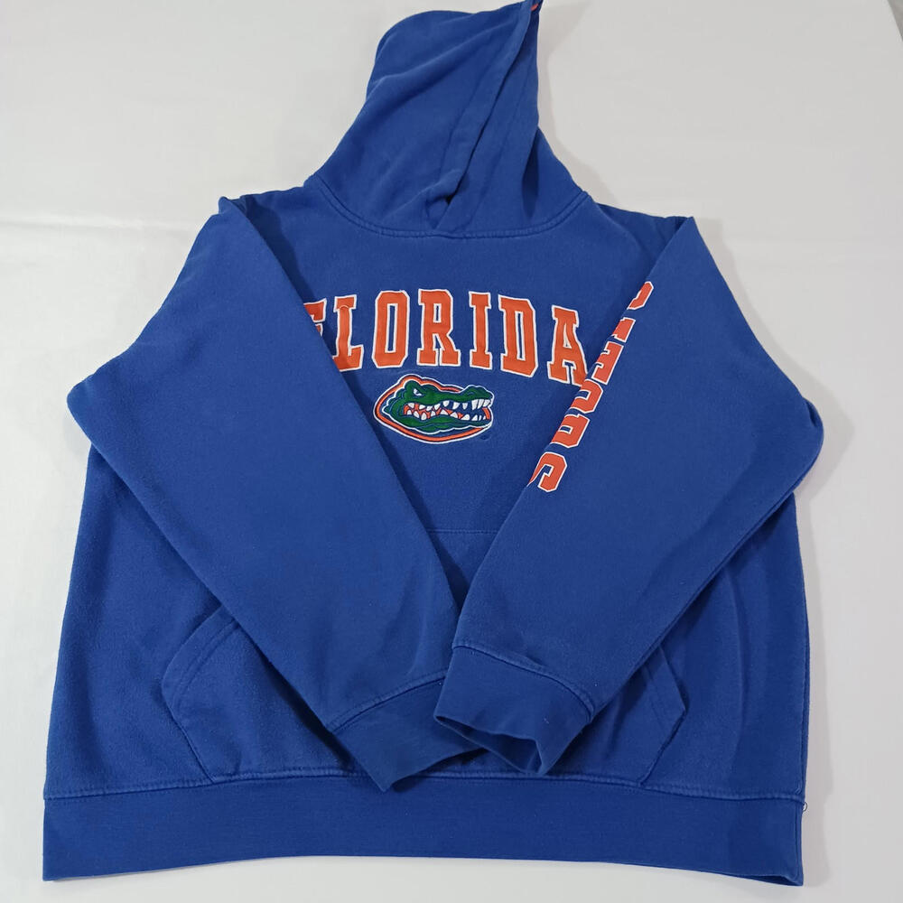 University of Florida Gators Sweatshirt Hoodie Boys Youth Large Graphic Blue